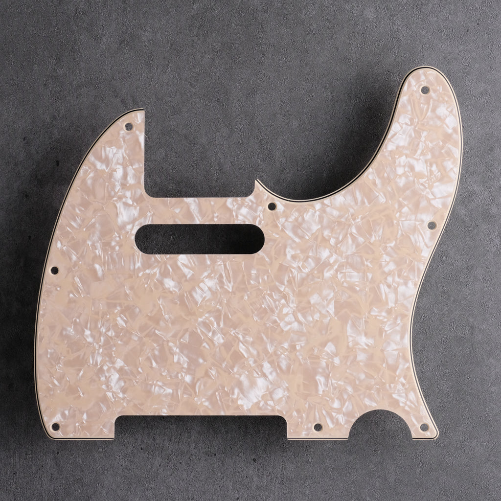 Pearloid Cream - Telecaster Pickguard - 4-Ply Vinyl