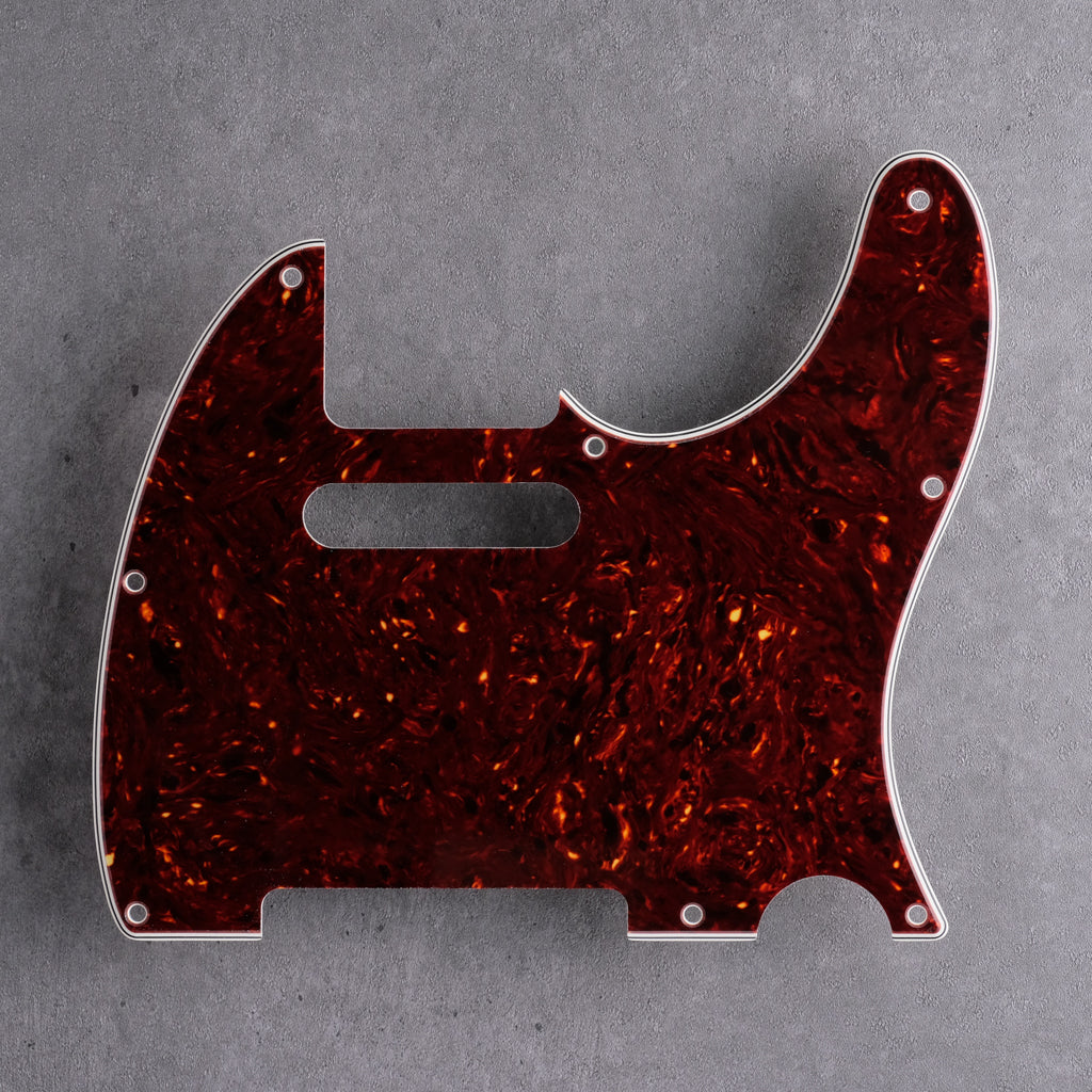 Tort Mars Brown - Telecaster Pickguard - Genuine Celluloid