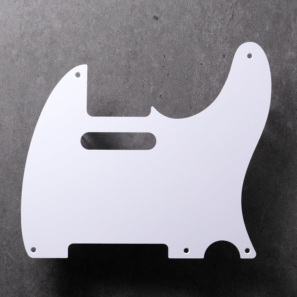 White - Telecaster Pickguard - Single-Ply Vinyl