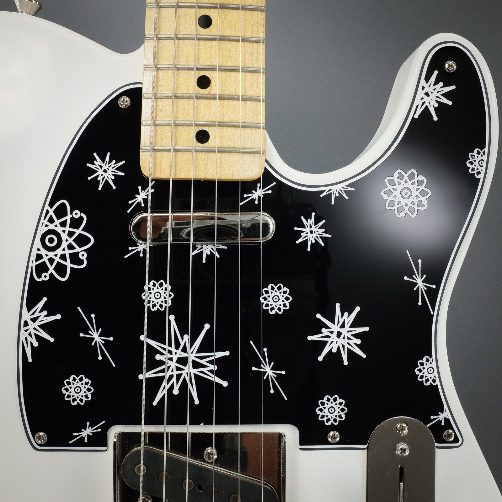Atomic Age - Telecaster Pickguard - Black/White/Black