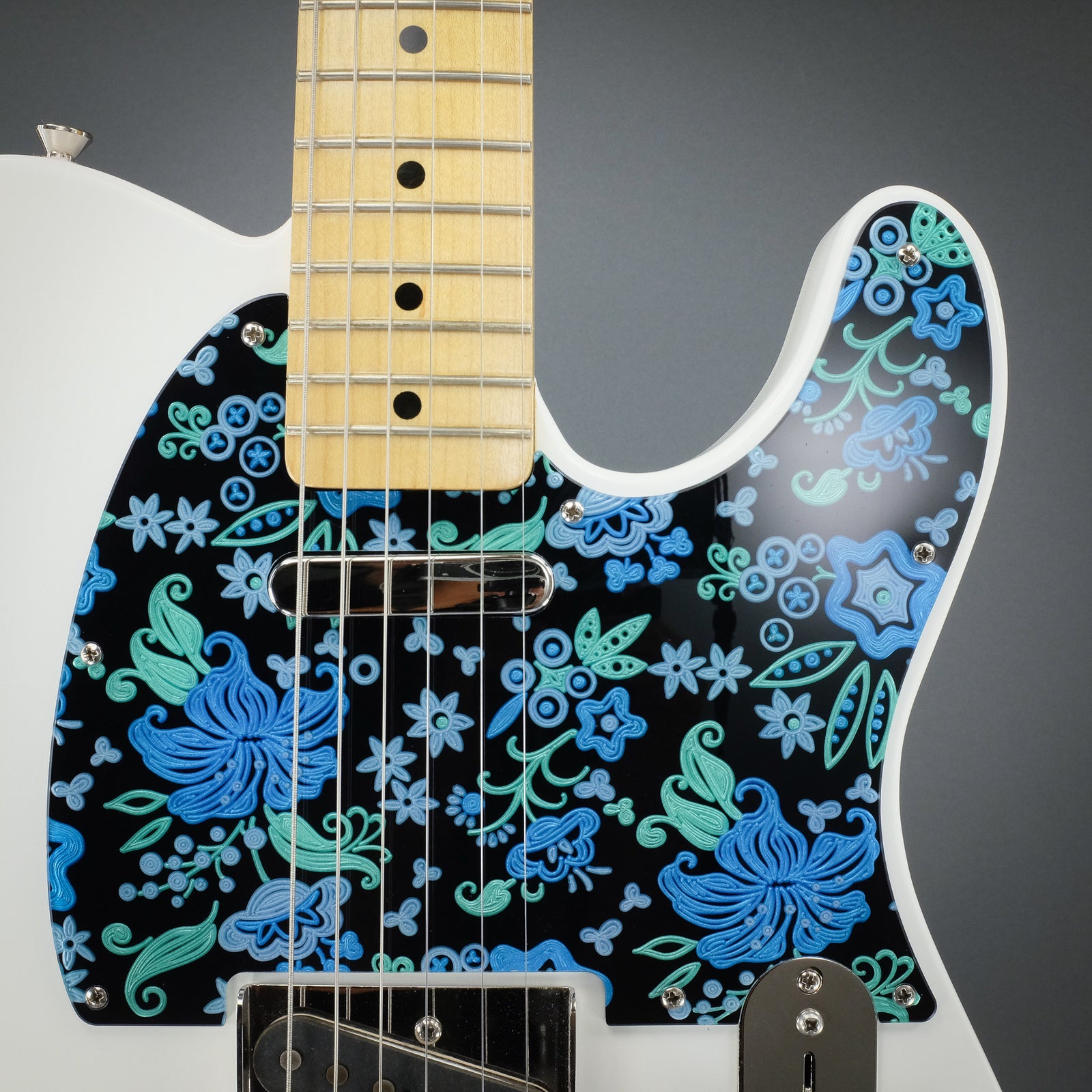 Tropic Corridor - Telecaster Pickguard - Black