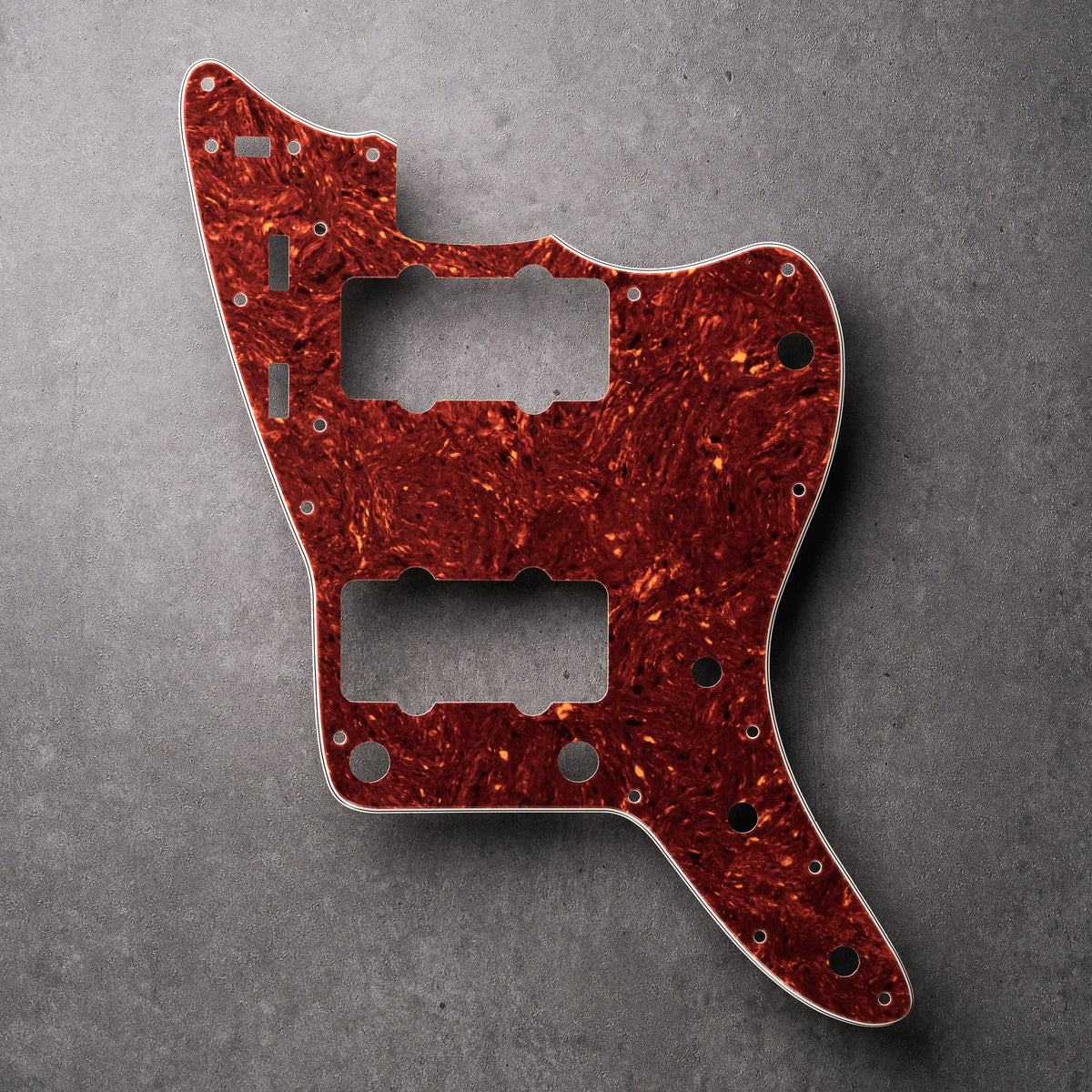 Tort Mars Red - Jazzmaster Pickguard - Genuine 4-ply Celluloid