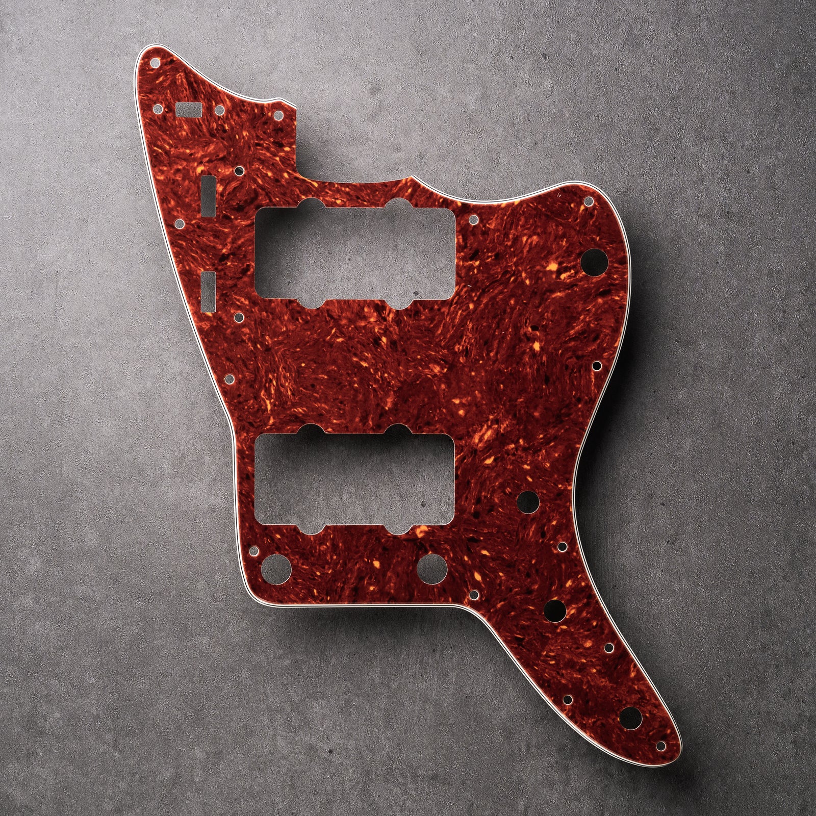Tort Mars Red - Jazzmaster Pickguard - Genuine 4-ply Celluloid
