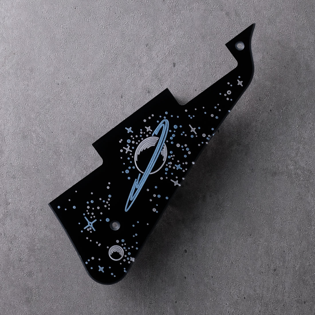 Space Oddity - Les Paul Standard Pickguard - on Black Plexi