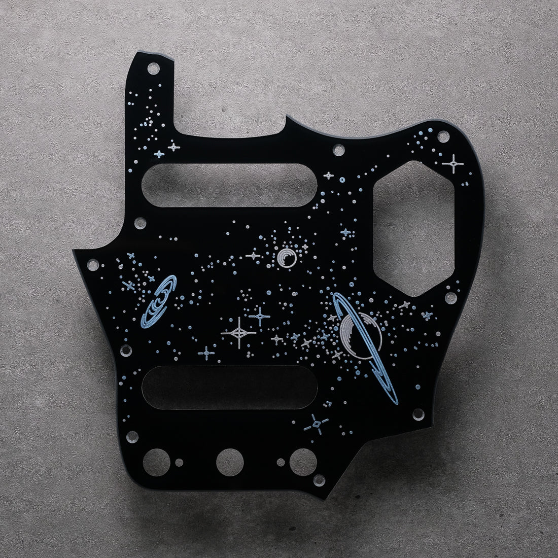 Space Oddity - Jaguar Pickguard - Black
