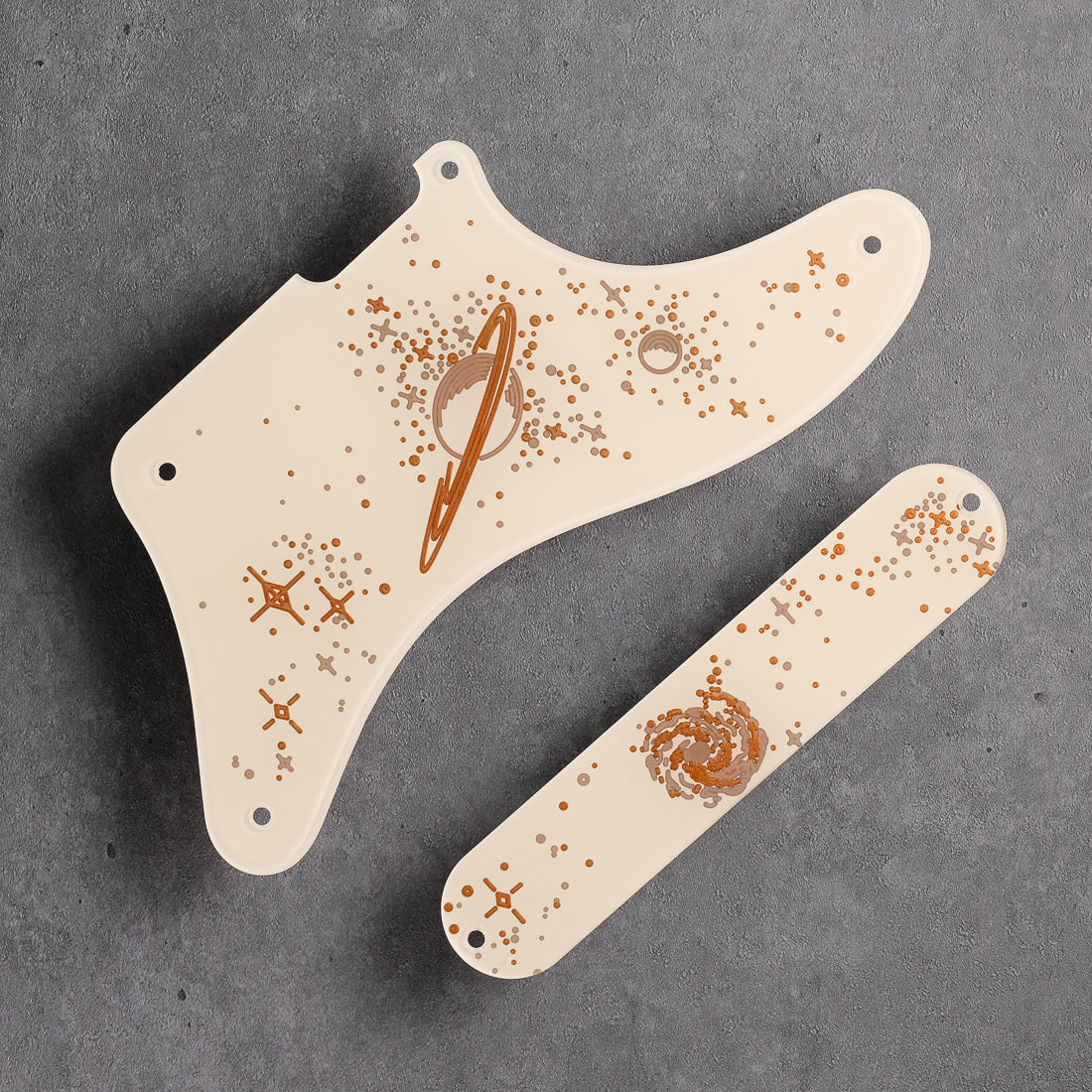 Space Oddity - Cabronita Pickguard - on Ivory Plexi