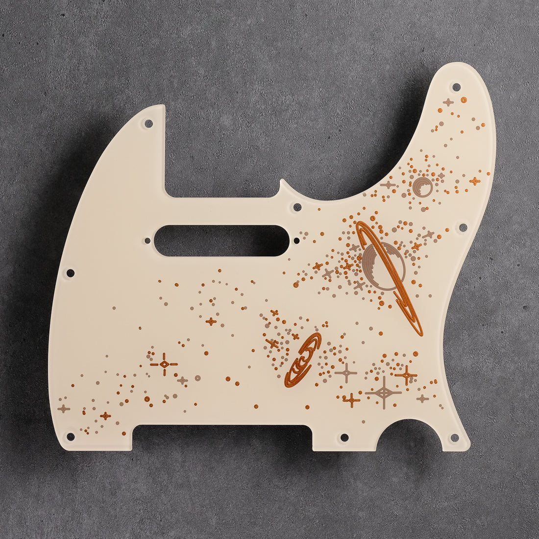 Space Oddity - Telecaster Pickguard - in Ivory