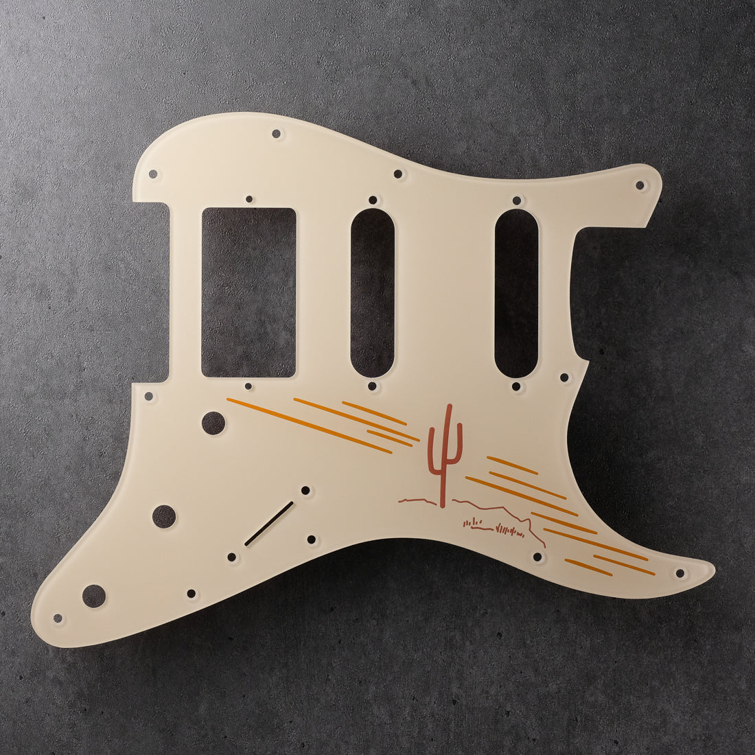 THE LONER - Stratocaster HSS Pickguard - in Ivory