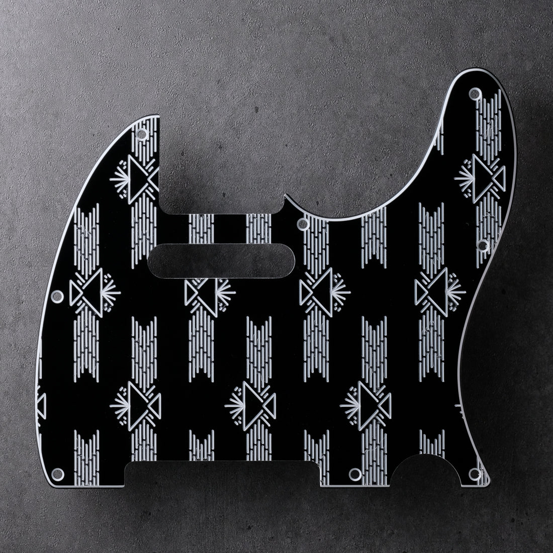 Redtail - Telecaster Pickguard - Black/White/Black
