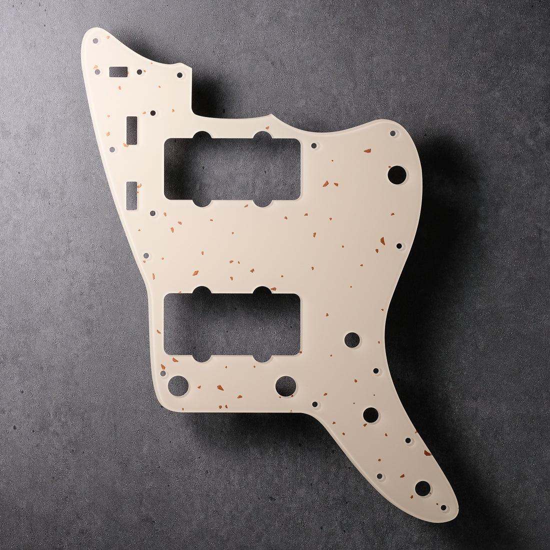Speckled - Jazzmaster Pickguard - Copper on Ivory Plexi