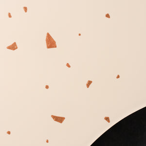 Speckled - Stratocaster Pickguard - Copper on Ivory Plexi