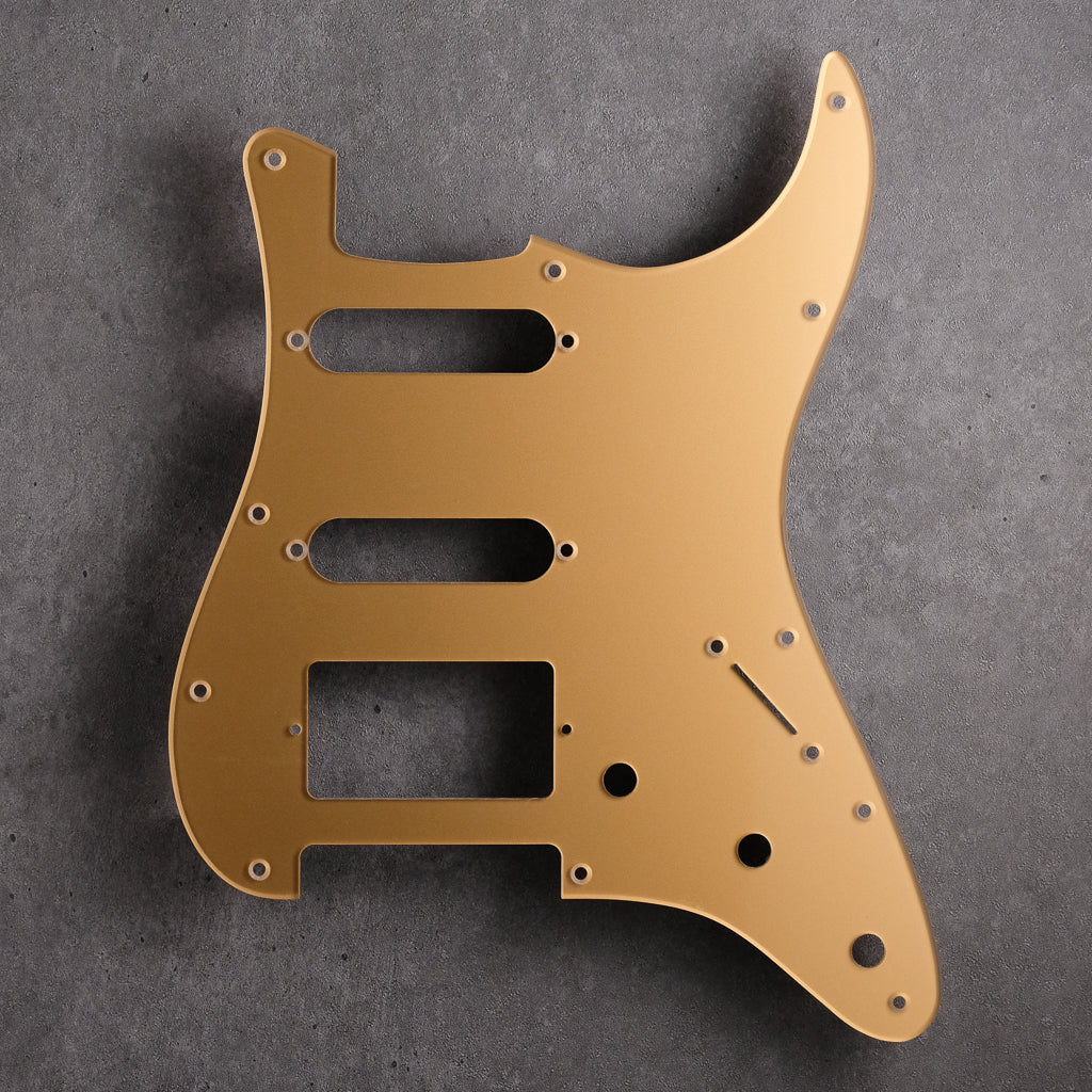 Smooth Gold - HSS Stratocaster Pickguard - Acrylic - DECOBOOM