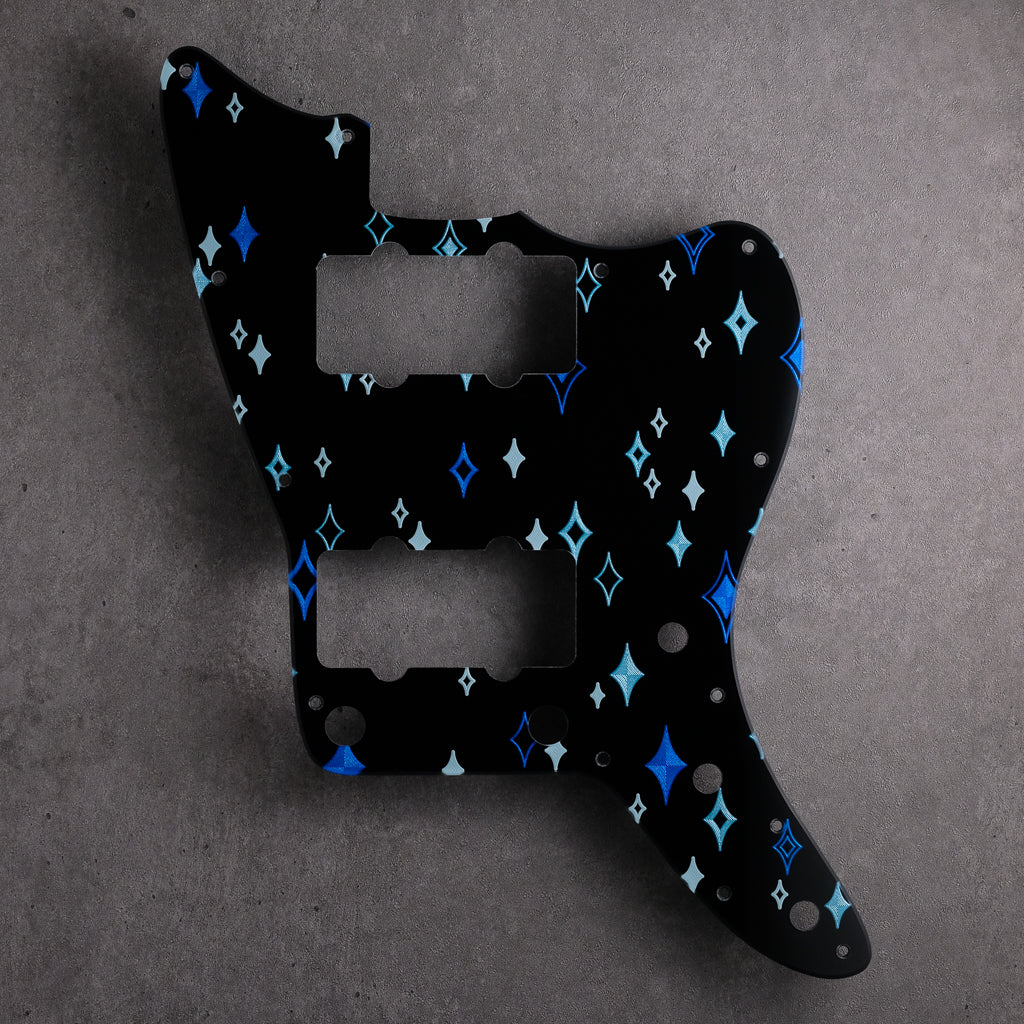 Sleepwalk - Jazzmaster Pickguard - Blues on Black