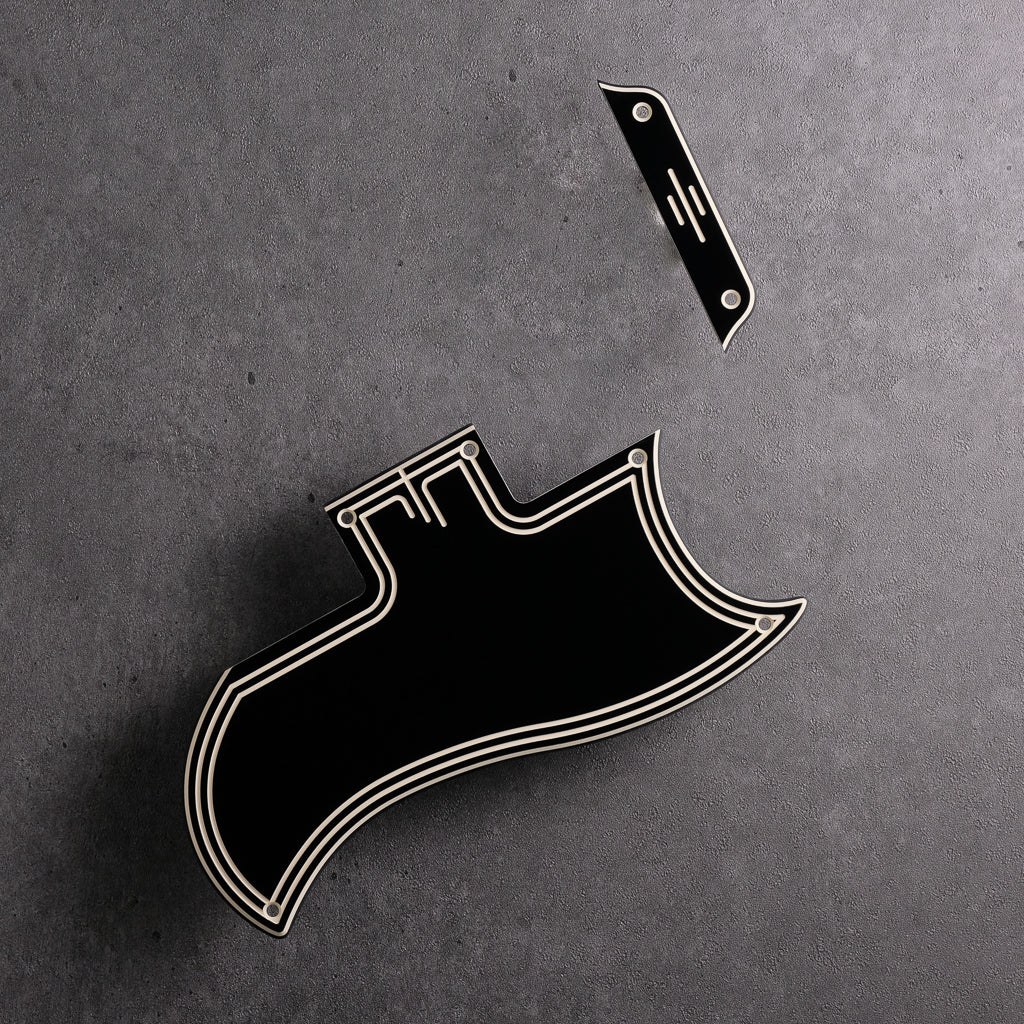 thumbnail image 2 of For Fit Gibson SG 61 Reissue Style Guitar Pickguard 3 Ply Black 2 of 10