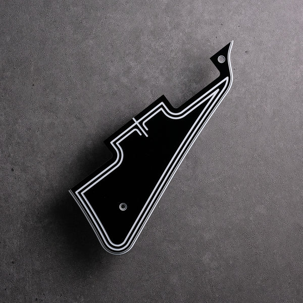 STREAMLINE Pickguard - Les Paul Standard - 5-ply Black/White