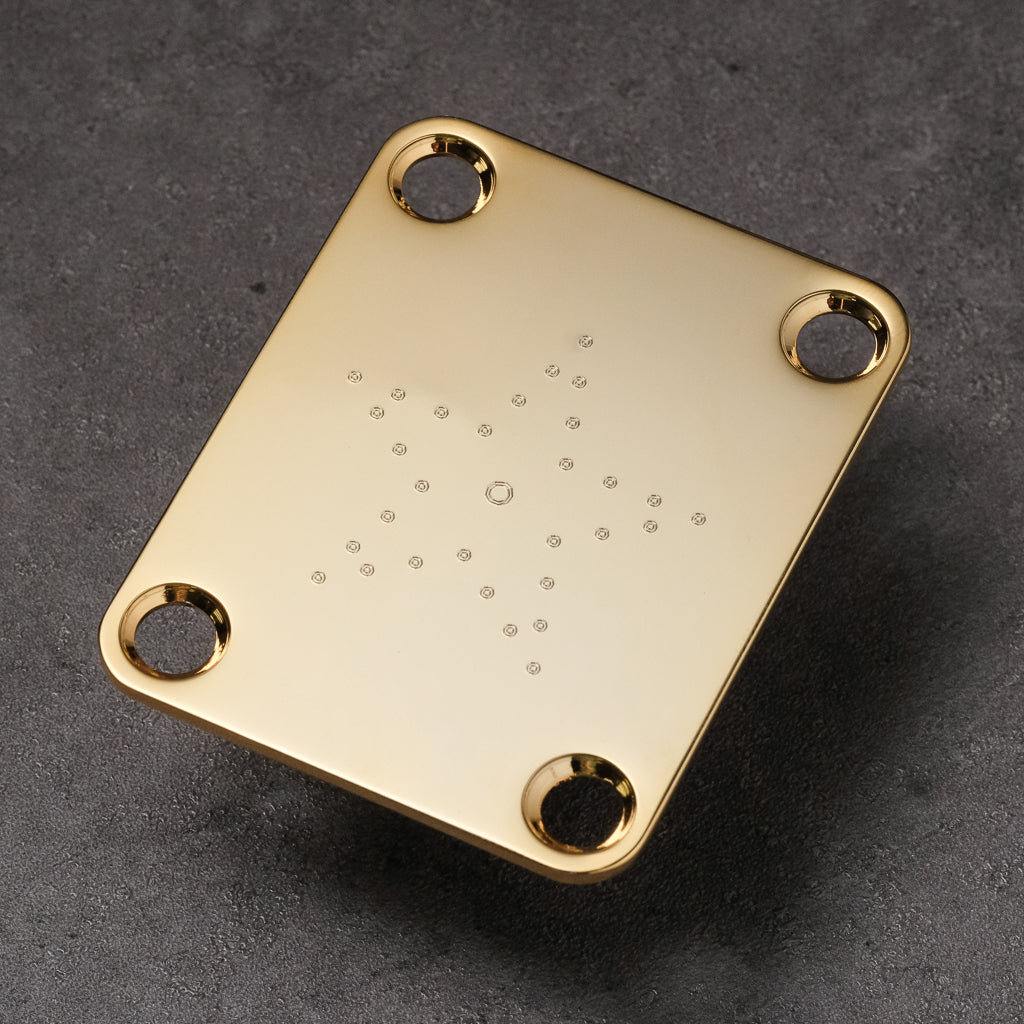 BIG STAR - Engraved Neckplate - GOLD