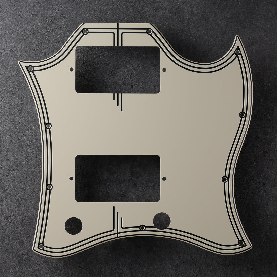 STREAMLINE - SG Pickguard (Full Face) - Cream/Black/Black - DECOBOOM