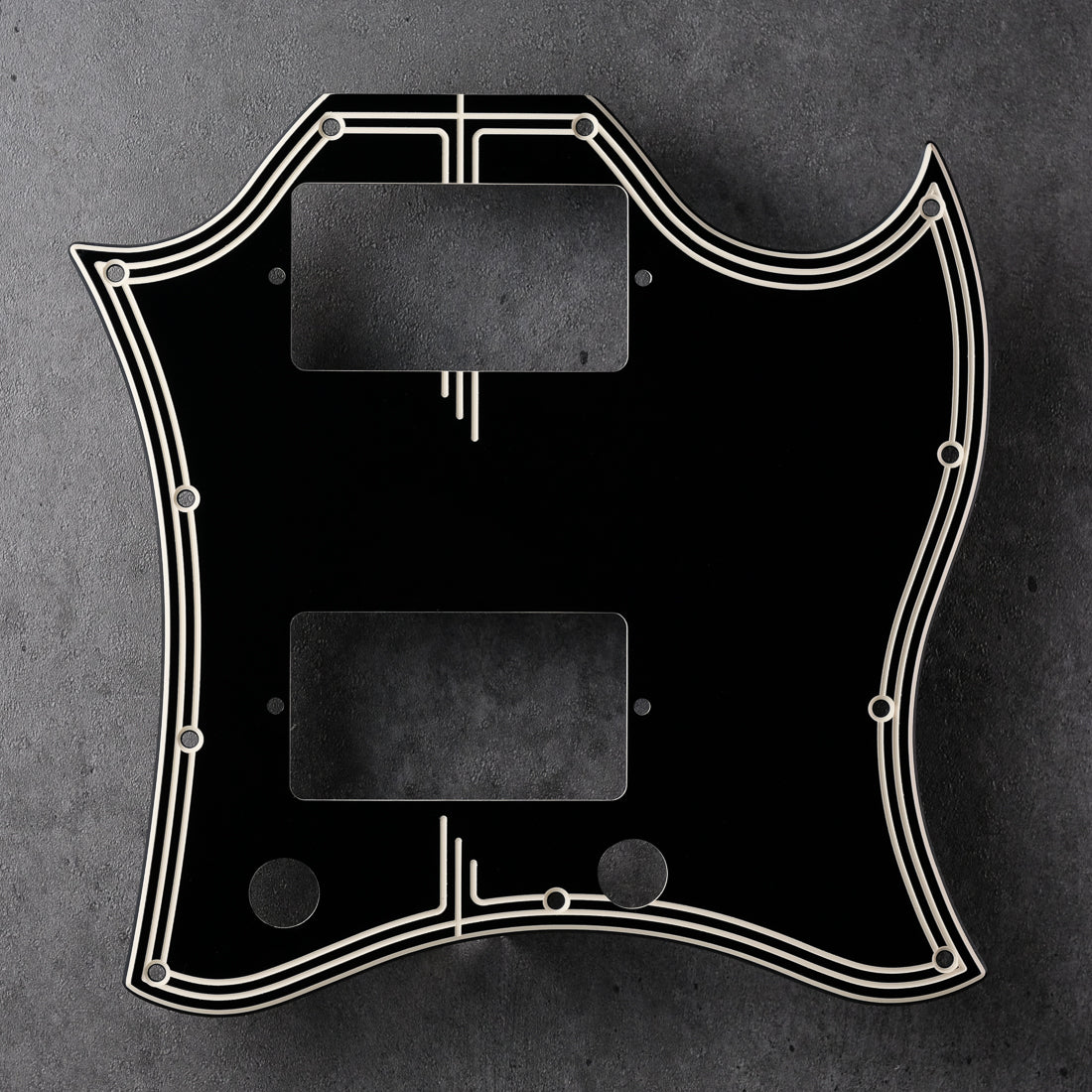 STREAMLINE - SG Pickguard (Full Face) - Black/Cream/Black - DECOBOOM
