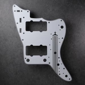 Rockets Away - Jazzmaster Pickguard - White/Black/White