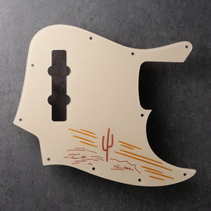 The Loner - Jazz Bass Pickguard - Ivory Plexi