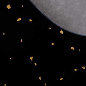 Speckled - Mustang Bass PJ Pickguard - Gold on Black Plexi