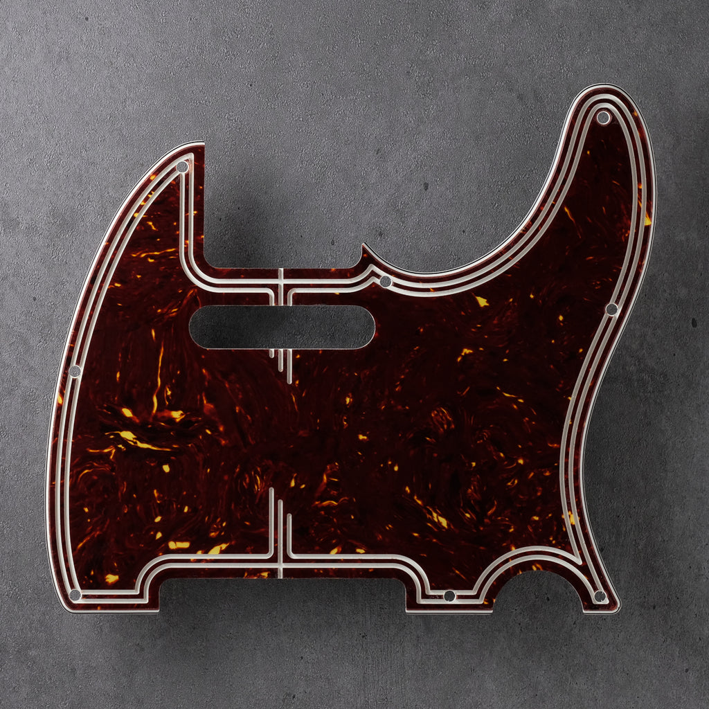 Streamline - Telecaster Pickguard - Tort Mars Brown - Genuine 4