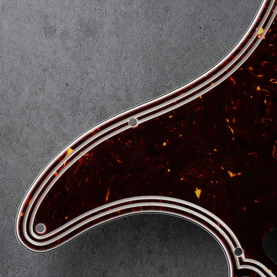 Streamline - Telecaster Pickguard - Tort Mars Brown - Genuine 4-ply Celluloid