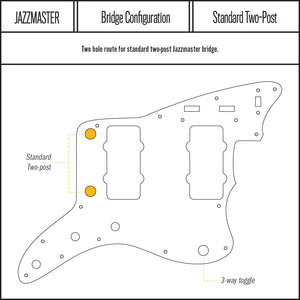 Tropic Corridor - Jazzmaster Pickguard - in Black