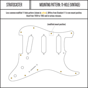 Cream - Stratocaster Pickguard - Single-ply Vinyl