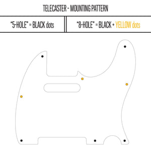 Dots at the Beach - Telecaster Pickguard - Ivory