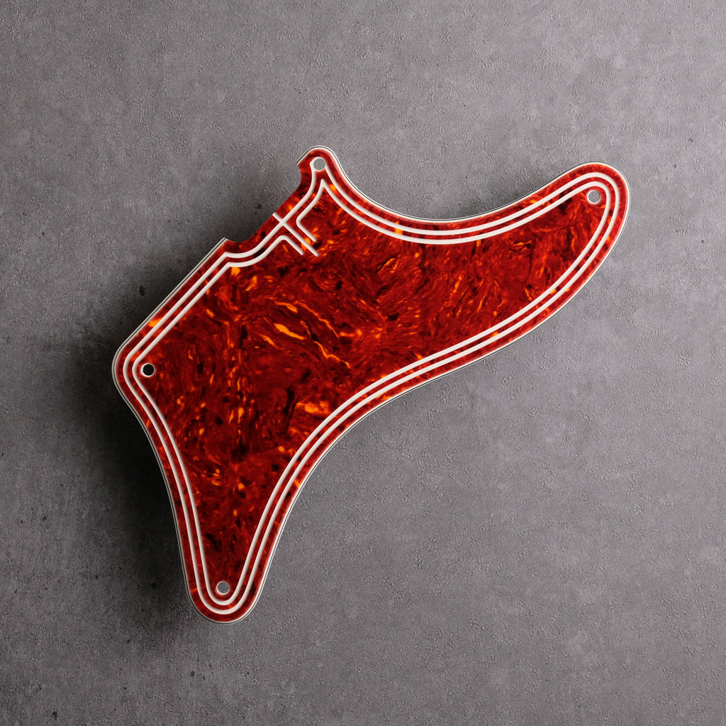 STREAMLINE - Cabronita Pickguard - Tort Mars Red 4-ply