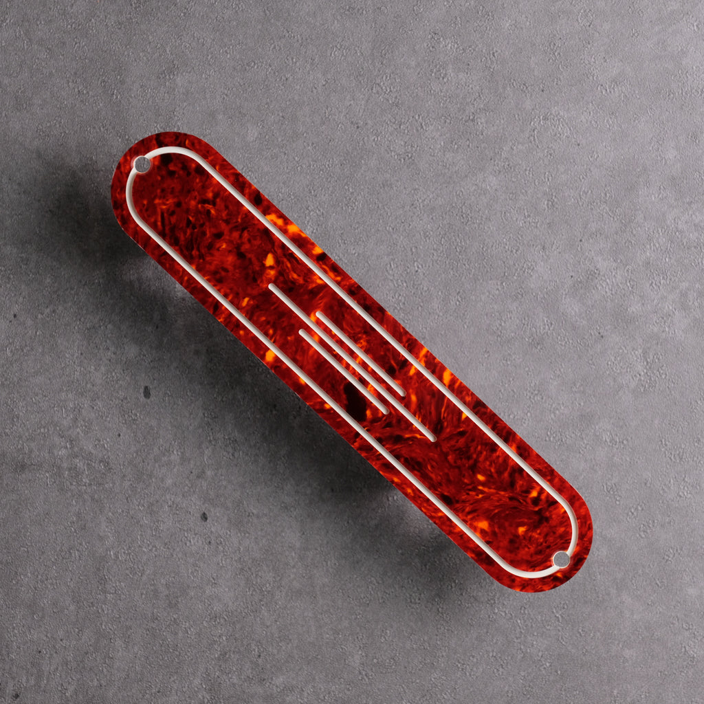 STREAMLINE - Cabronita Pickguard and Backplate Set - Tort Mars Red 4-ply