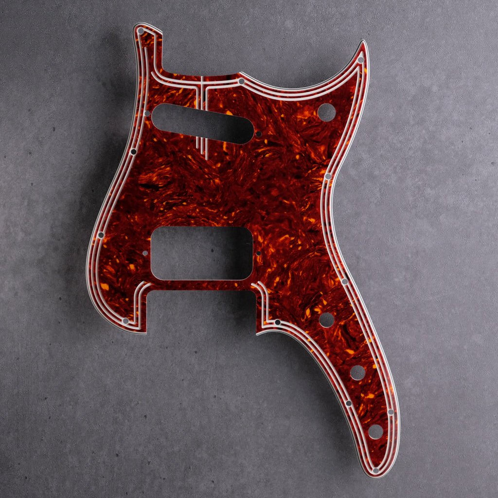 Streamline - Duosonic H/S Pickguard - Tort Mars Red 4-ply