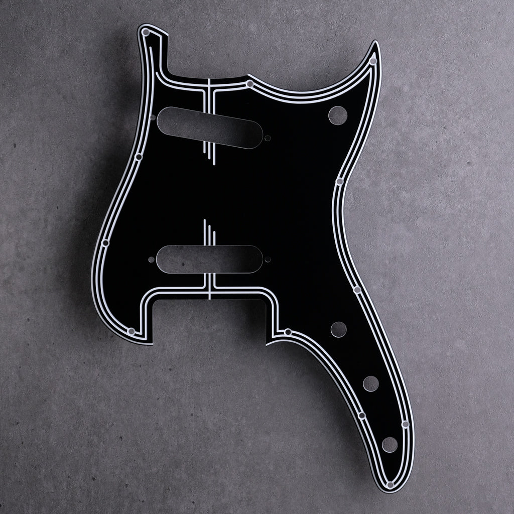 Streamline - Duosonic S/S Pickguard - Black/White/White