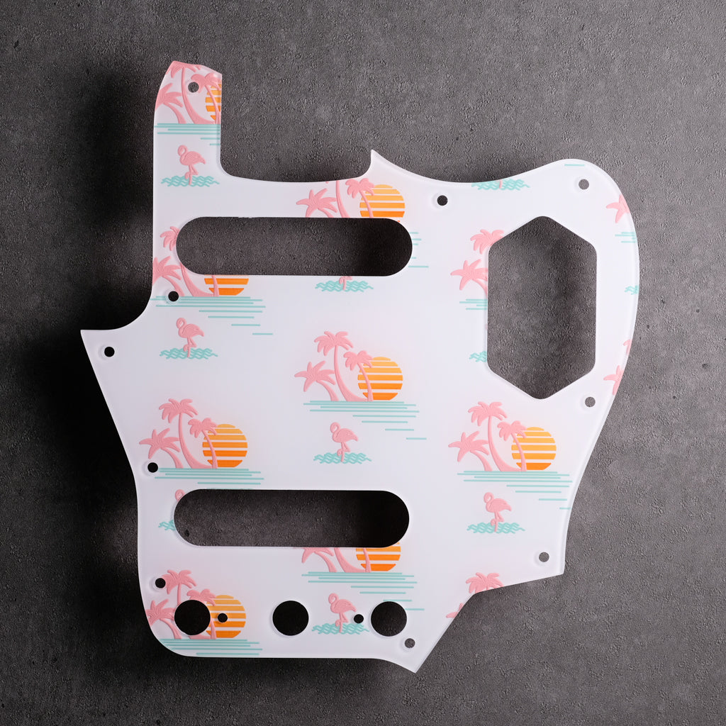 Key West - Jaguar Pickguard - White