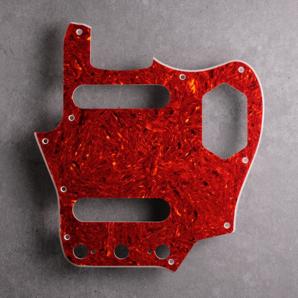Tort Mars Red - Jaguar Pickguard - 4-ply Celluloid