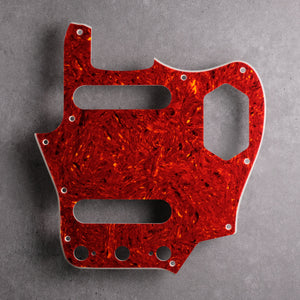 Tort Mars Red - Jaguar Pickguard - 4-ply Celluloid
