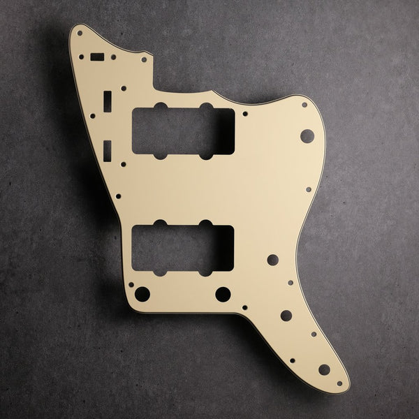Pickguard Per Chitarra Elettrica Jazzmaster Giapponese, Bianco 3 Strati, Senza Controlli Superiori, Con PAF, Marca Pleroo