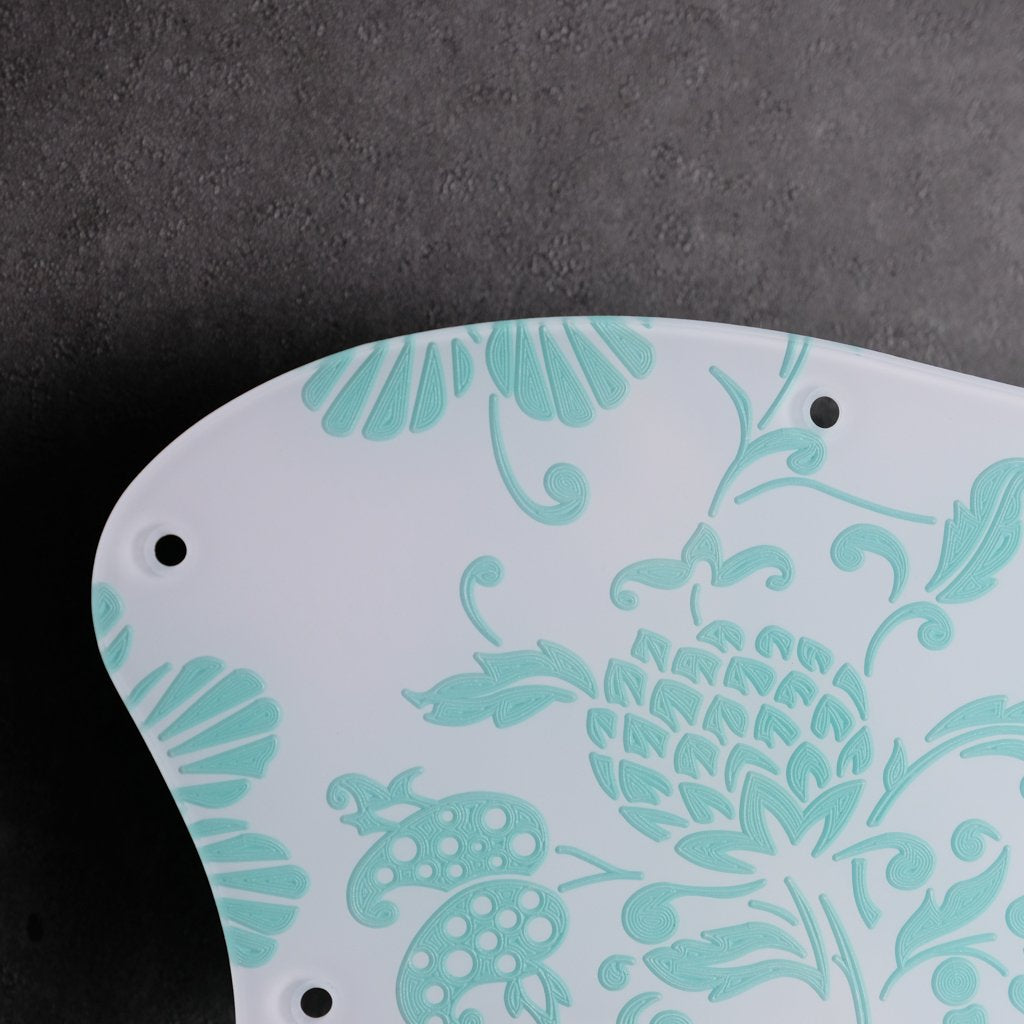 Pineapple Paradise - Jazzmaster Pickguard - Surf Green on White