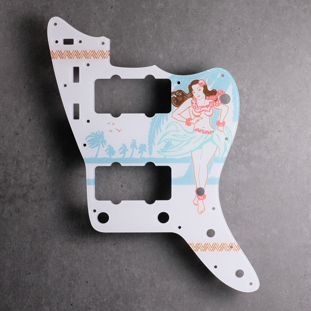 Island Girl- Jazzmaster Pickguard - in White (Limited Edition)