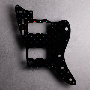 Dots at the Beach - Jazzmaster Pickguard - in Black