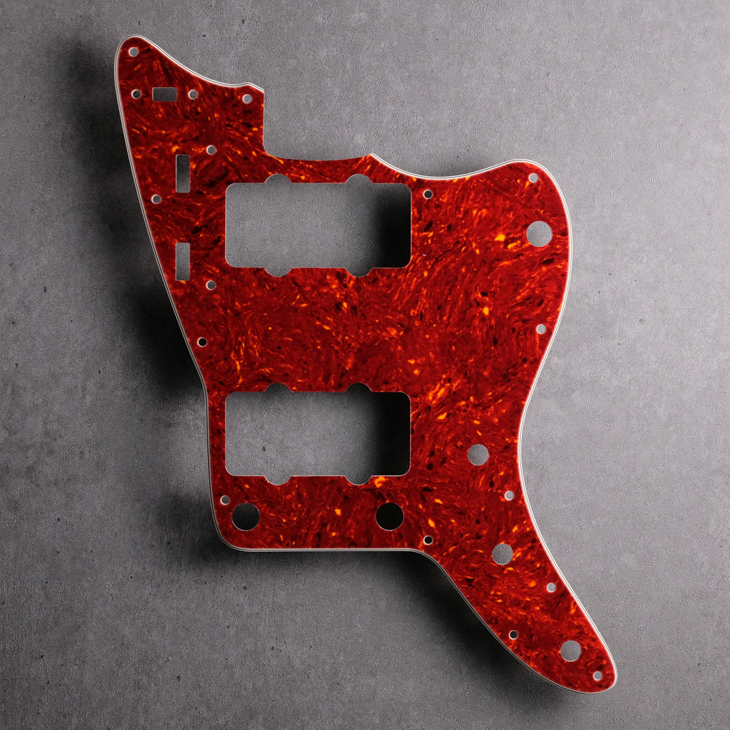 Tort Mars Red - Jazzmaster Pickguard - Genuine 4-ply Celluloid