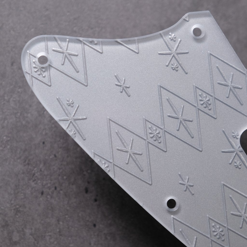 Maybellene - Jazzmaster Pickguard - Silver on Silver
