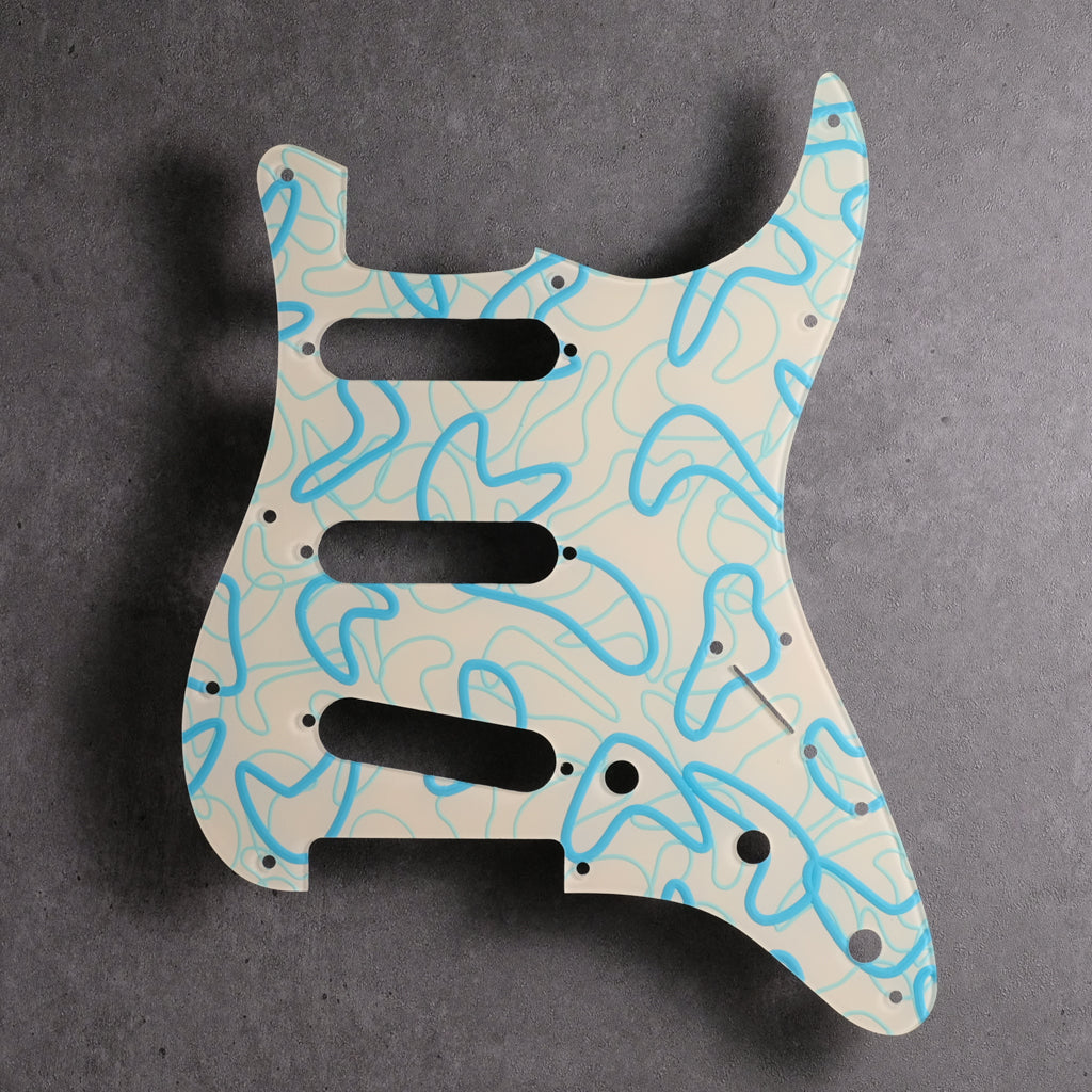 Boomerangs - Stratocaster Pickguard - Ivory