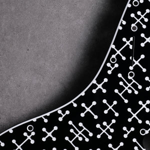 Eames Dots - Stratocaster Pickguard - Black/White/Black