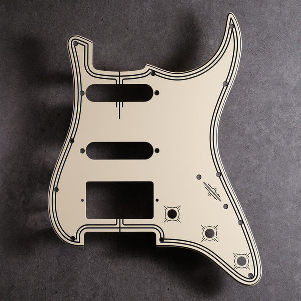 Streamline - Stratocaster Pickguard H/S/S - Cream/Black