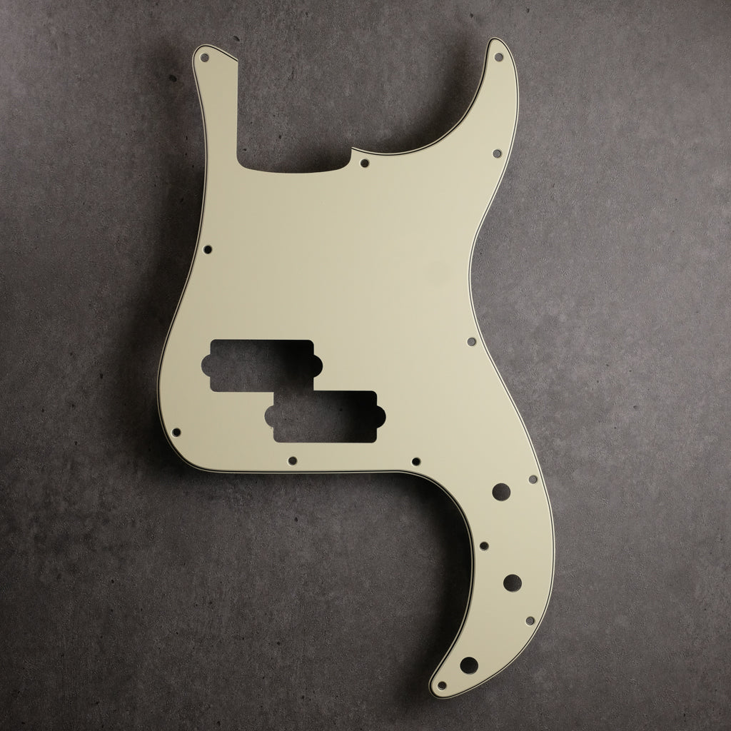 Precision Bass Pickguard - 13-hole -Mint/Black/Mint - 3-ply Vinyl