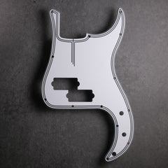 Silver Mirror 1-Ply Pickguard For Standard Precision Bass P Bass – Scratch Plate