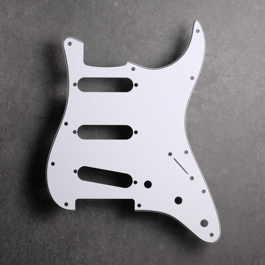 White/Black/White - Stratocaster Pickguard - 3-ply Vinyl