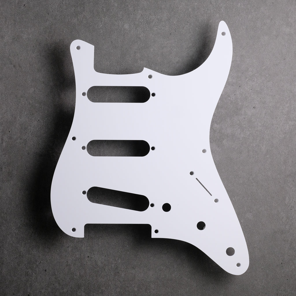 White - Stratocaster Pickguard - Single-ply Vinyl